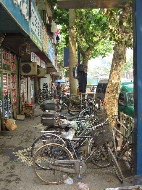 Sidewalk scene